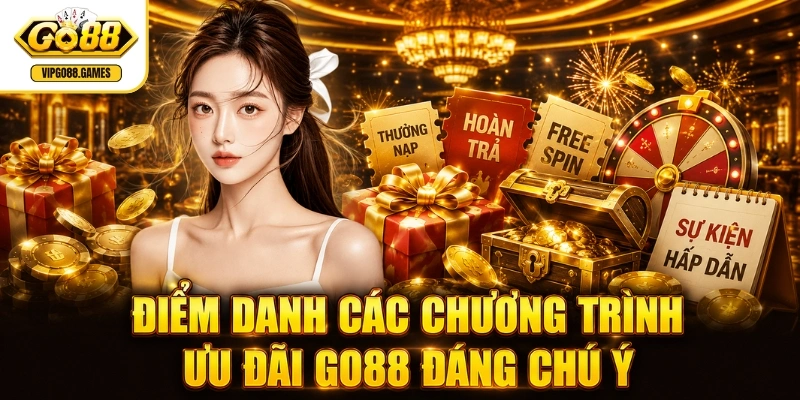 Trang chủ GO88 Điểm danh các chương trình ưu đãi GO88 đáng chú ý